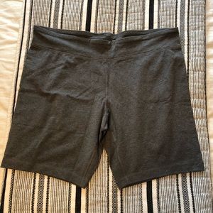 Gray Biker Shorts